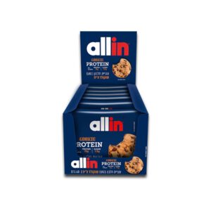 חטיף חלבון עוגיית אולאין 12 יח׳ | Allin Protein Cookie