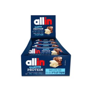 חטיף חלבון אולאין אקסטרה קרם 60 גרם | Allin Extra Cream Protein Bars