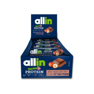 חטיף חלבון טבעוני אולאין 24 יח׳ | Allin Vegan Protein Bar