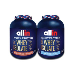 זוג אבקת חלבון איזוליט אולאין | Allin 100% WHEY ISOLATE