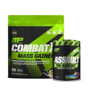 גיינר קומבט + קדם אימון מאסל פארם | Muscle Pharm Gainer + Assault