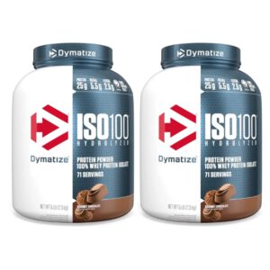 זוג אבקת חלבון דיימטיז איזו 100 2.3 ק"ג | Dymatize Iso 100