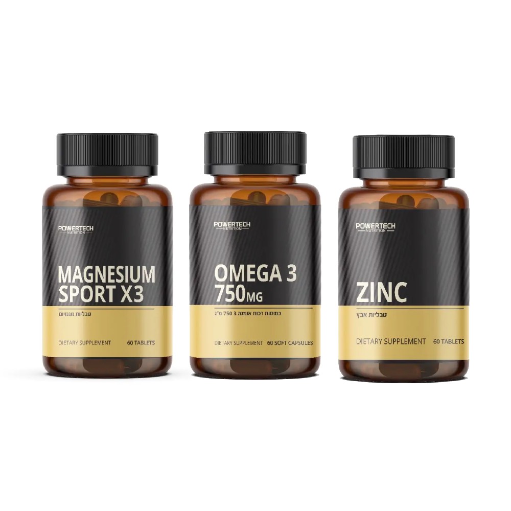 אבץ, אומגה 3 ומגנזיום מבית פאוורטק