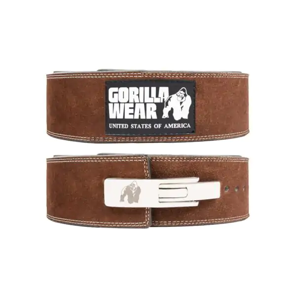 חגורה מעור מקצועית - Gorilla Wear 4 Inch Leather Lever
