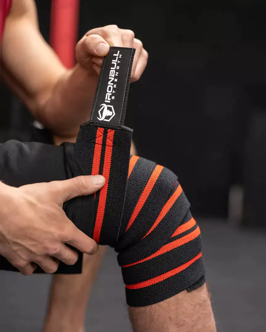 רצועות ברכיים קלאסיות צבאי שחור לבן - Iron Bull IPF