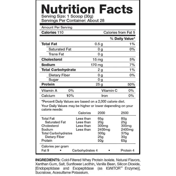 אבקת חלבון איזולט איבוג׳ן - Evogen IsoJect Whey