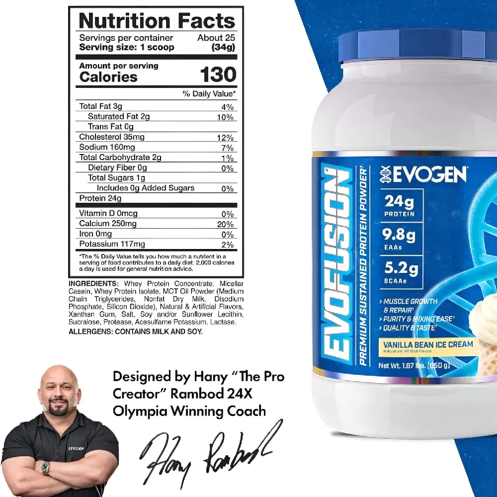 אבקת חלבון איבופיוזן - Evogen Whey