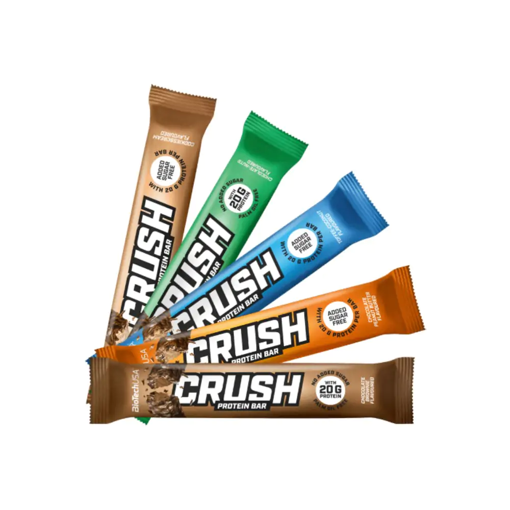 חטיפי חלבון קראש בר ביוטק - Crush Bar BiotechUSA