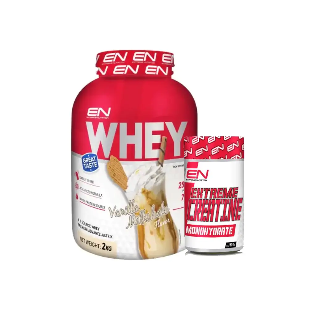 אבקת חלבון וקריאטין 500 גרם אקסטרים