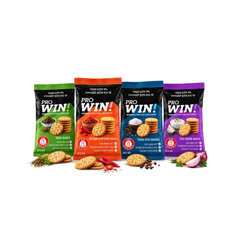קרקר חלבון ווין 65 גרם - Protein Crackers Win 65g
